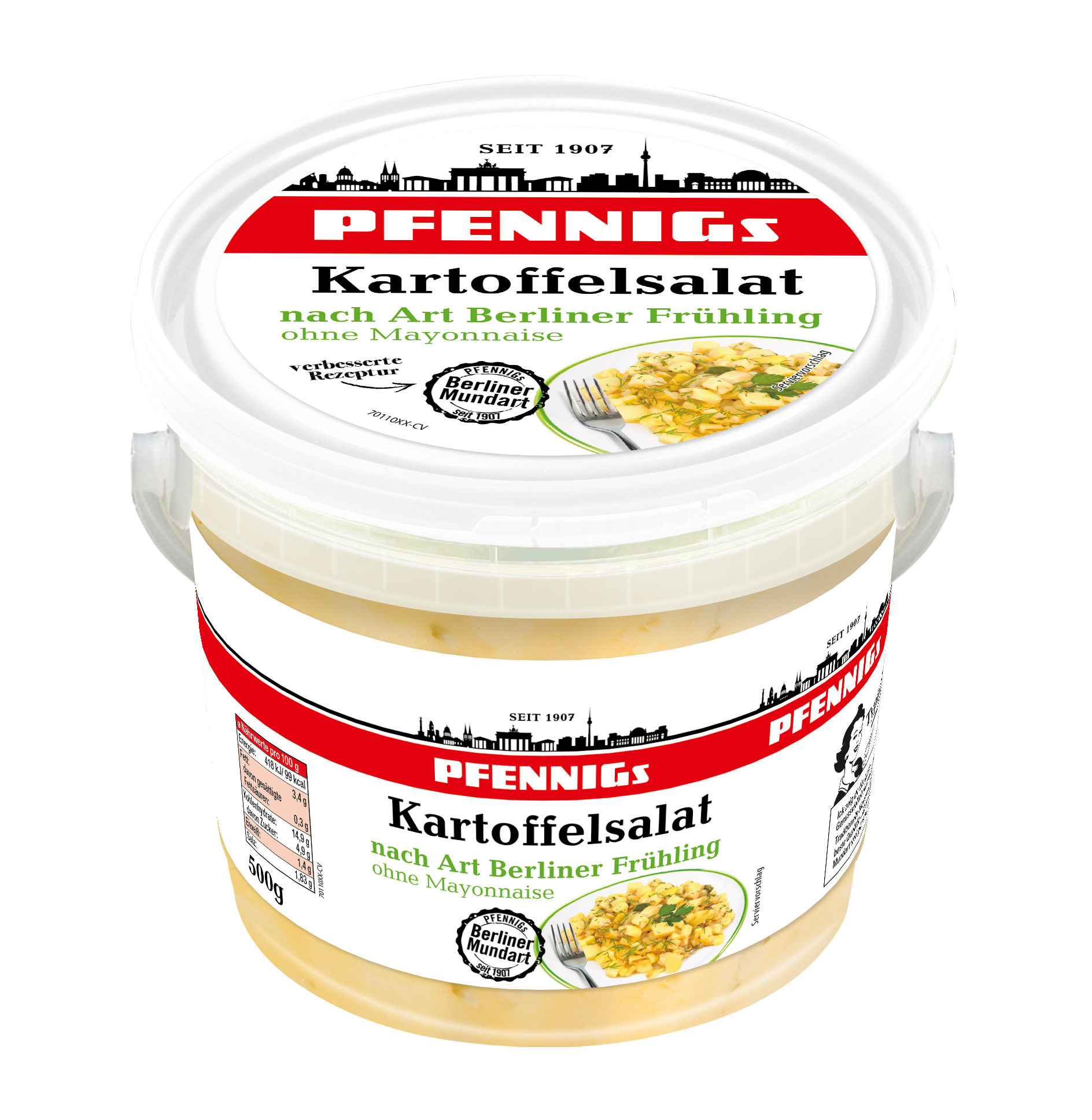 Kartoffelsalat nach Art Berliner Frühling ohne Mayonnaise Pfennigs